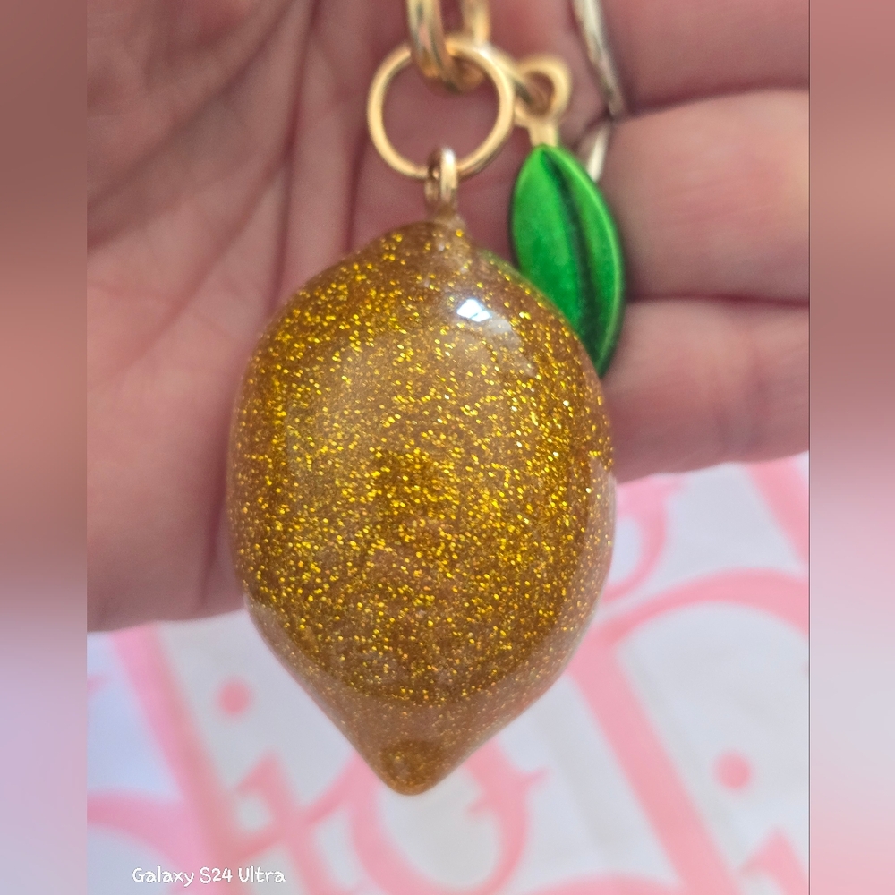 Lemon Bag Charm/ Keychain NEW - Picture 14 of 14